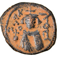 Monnaie, Arabo-Byzantines, Fals, 685-692, Hims (Emesa), TTB, Bronze - Islámicas