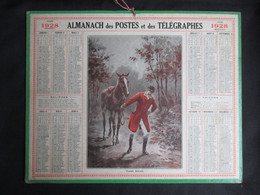 CALENDRIER (V2101) ALMANACH DES POSTES ET DES TELEGRAPHES 1928 (7 Vues) Département Du NORD - Grand Format : 1921-40