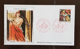 FRANCE Croix Rouge, Red Cross, YVERT N° 2392 , FDC, 1er Jour . RETABLE D'ISSENHEIM  Cachet COLMAR 1985 - 1980-1989