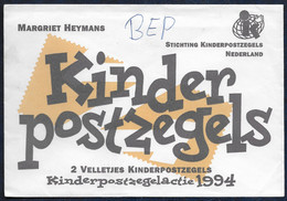NVPH 1627 - 1994 - Kinderzegel Verkoopactie - Enveloppe (beschreven!) En Rebuskaart Maar Zonder Zegels - Andere & Zonder Classificatie