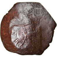 Monnaie, Isaac II Angelos, Aspron Trachy, 1185-1195, Constantinople, TB, Billon - Bizantine