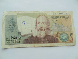 2000 Lires Italiennes Type Galileo 1973 - 2000 Liras