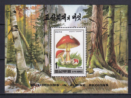 KOREA - CHAMPIGNONS - 1995 - SERIE COMPLETE YVERT N° BLOC 199 ** MNH - - Corée Du Nord