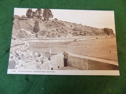 VINTAGE UK SOUTH DEVON: PAIGNTON Goodrington Bathing Beach Sepia Harvey Barton - Paignton