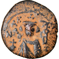 Monnaie, Arabo-Byzantines, Fals, 685-692, Hims (Emesa), TTB, Bronze - Islamic