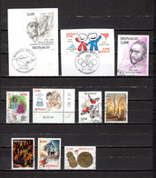 Mónaco    2001-2006    Y&T Nº     2323-2331-2347-2348-2356-2402-2404-2425-2426-2529/2530 - Used Stamps