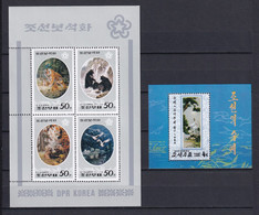 KOREA - ANIMAUX - 1998 - SERIE COMPLETE YVERT N° BLOCS 317 + 338 ** MNH - - Korea, North