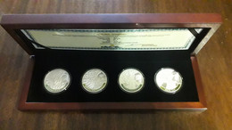 Armenien / Armenie / Armenia 2014, Trees, 4 Silver Coins In Box - PROOF - Armenien