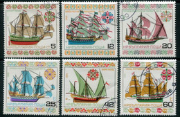BULGARIA 1985 Historic Ships IV Used.  Michel 3408-13 - Used Stamps