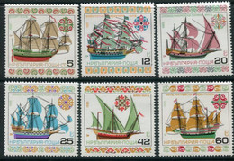 BULGARIA 1985 Historic Ships IV MNH / **.  Michel 3408-13 - Unused Stamps