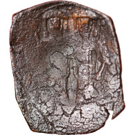 Monnaie, Alexis III Ange-Comnène, Aspron Trachy, 1195-1203, Constantinople, B+ - Bizantinas