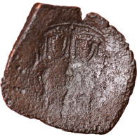 Monnaie, Alexis III Ange-Comnène, Aspron Trachy, 1195-1203, Constantinople, B+ - Bizantine
