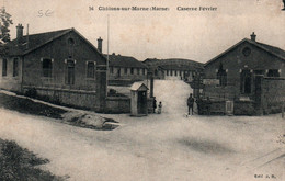 Châlons-sur-Marne - Caserne Février - Edition J.B. Carte N° 56 Non Circulée - Casernes