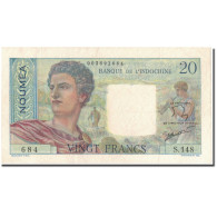 Billet, Nouvelle-Calédonie, 20 Francs, 1951-1963, KM:50b, SUP - Indochina