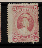 QUEENSLAND 1882 5/- QV SG 154 HM #BNU21 - Neufs