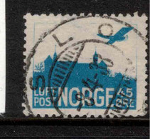 NORWAY 1927 45ore Air With Frame-lines SG 199a U #BMN1 - Gebraucht