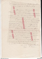 Au Plus Rapide Copie Ordre Préfet Maritime De Rochefort Concernant La Corvette à Roues Euménidé 6 Février 1869 Lorient - Bateaux