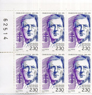 France.bloc De 6 Numéroté Du N°2634 De Gaulle N**. - Unused Stamps