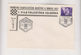 CROATIA WW II, 100 Kn FI BANJA LUKA 1942 FDC Cover - Croatie