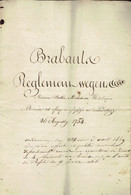 BA - Doc Ordonance 1754 Au Nom De Maria Theresia De Holsbourg - Brabant Règlement-Wegens - Néerlandais - 1714-1794 (Paises Bajos Austriacos)