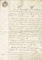 BA - Acte Notarié 1823 Bellinghen - Néerlandais - Fiscaux 75c - 1815-1830 (Periodo Olandese)
