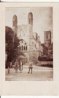 Carte Postale Photo LAON-02-Aisne-Eglise Saint-Martin Krieg-Photo Collée Sur Carte - Laon