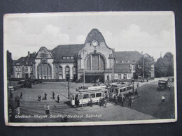 AK ¨MÖNCHENGLABACH Gladbach Rheydt Bahnhof 1932   //   D*48396 - Mönchengladbach