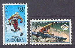 Andorre Esp 1976. Jeux Olympiques Montreal. Yv 96-97 (**) - Ungebraucht