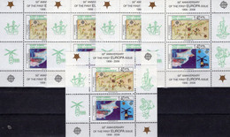 5 Blocks 2006 Türkei-Zypern Bl.24A ** 35€ Hoja S/s Blocs 50 Years CEPT History Stamp On Stamps M/s Sheets Bf EUROPE - Collections (without Album)