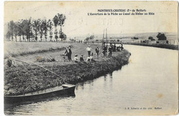 MONTREUX-CHATEAU: L'ouverture De La Pêche Au Canal Du Rhône Au Rhin - Schmitt Et Fils édit. - Other Municipalities