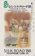 TC JAPON / 110-011 - Série ROUTE DE LA SOIE 1988 - SILK ROAD CHINA Rel - INDE Taureau Bull - INDIA JAPAN Phonecard - 88 - Kultur