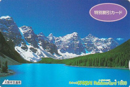 Carte Prépayée JAPON - Paysage Série Rainbow - Lac De Montagne - Mountain Lake - JAPAN Prepaid Card - Landschappen