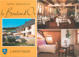 CPSM FRANCE 68 "Lapoutroie, Hôtel Restaurant Le Bouton D'Or" - Lapoutroie