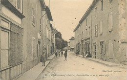 CPA FRANCE 38 "Chatonnay, Grande Rue" - Châtonnay