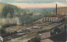CPA FRANCE 38 "Chatonnay, Usine Charvet Et Tourton" - Châtonnay