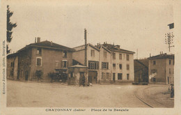 CPA FRANCE 38 "Chatonnay, Place De La Bascule" - Châtonnay