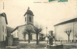 CPA FRANCE 38 "Chatonnay, L'église" - Châtonnay