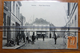 Hamme Place Saint Pierre. Ch Chevenels-De Stobbeleir-Schilder En Verfwinkel Midden 1913  -§ - Hamme