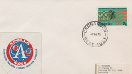 N°1231 N -lettre (cover) Apollo -Nasa- Cachet Carnarvon 1967- - Oceanía