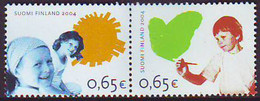 FINLANDIA 2004 - DERECHOS DE LOS NIÑOS - YVERT 1689/1690** - Unused Stamps