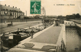 Cambrai * Les écluses * Péniche LE RAMEAU * Batellerie - Cambrai