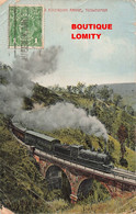 Australie Australia Toowoomba Locomotive à Vapeur Train Ascending Range Pont Chemin De Fer Cpa Carte Ancienne + Timbre - Towoomba / Darling Downs