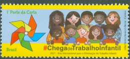 BRAZIL 2021 -  CHILD LABOUR - INTERNATIONAL YEAR FOR ITS  ELIMINATION  - MINT - Ongebruikt