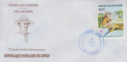 Enveloppe  FDC  1er  Jour    CONGO     75éme  Anniversaire  Du  SCOUTISME   1982 - FDC