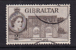 Gibraltar: 1953/59   QE II - Pictorial     SG148    2d   Deep Olive-brown   Used - Gibraltar