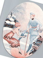 Delcampe - DESSIN DE VALD ES / JEUNE FEMME ET SOLDAT - Affiches