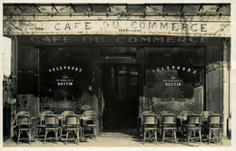 Paris 13ème * Carte Photo * Devanture Café Du Commerce M. LANGUIL * Commerce Terrasse - Arrondissement: 13