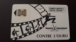 CINECARTE PATHÉ CINEMA N° 70 -  AMNESTY Contre L'OUBLI 1961-1991 Libération Europe-  - LUXE- NEUVE? - Cinécartes