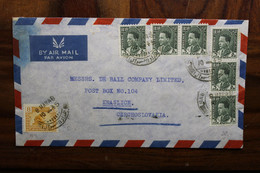 1945 Iraq Air Mail Cover Enveloppe Irak Tchecoslovaquie Tschechoslowakei Kraslice Par Avion Czechoslovakia - Irak