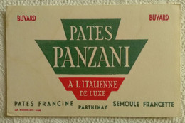 Buvard PUB PÂTES PANZANI A L'ITALIENNE DE LUXE FRANCINE PARTHENAY SEMOULE FRANCETTE ILLUSTRATEUR - Alimentaire